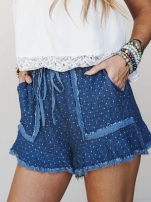 Tide & Tulip Polka Dot Shorts: undefined