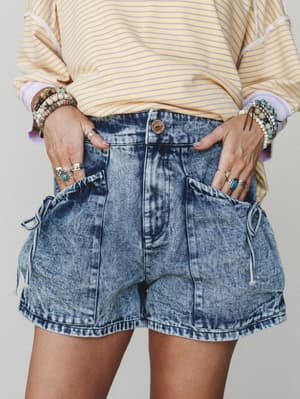 Cool Tide Denim Shorts: undefined