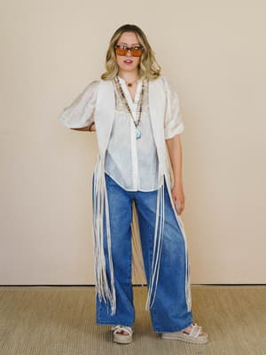 Rock the West Fringe Vest: undefined