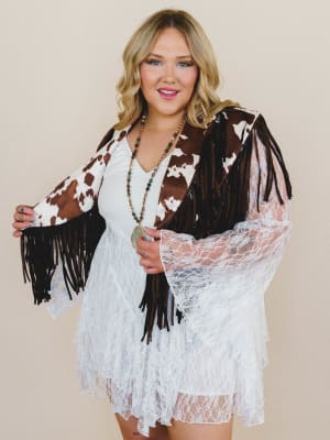 Cowgirl On the Loose Printed Poncho: undefined