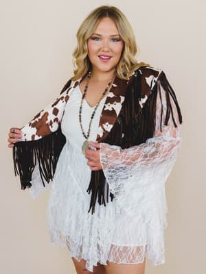Cowgirl On the Loose Printed Poncho: undefined
