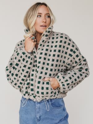 Ready Set Go Checkered Jacket: undefined