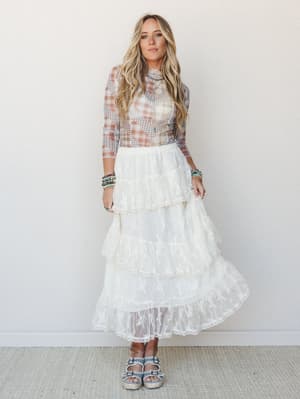 Mixed Ruffle 2 Piece Bundle - Beige Beige