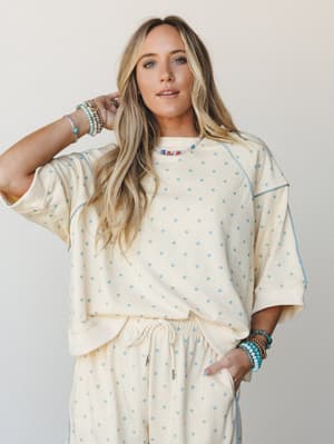 On the Chase Polka Dot 2 Piece Bundle - Butter Yellow