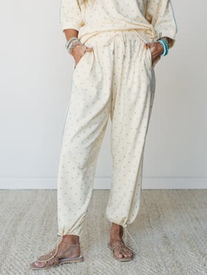 On the Chase Polka Dot 2 Piece Bundle - Butter Yellow