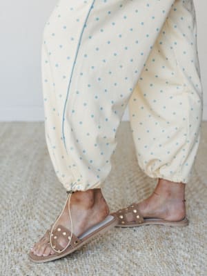 On the Chase Polka Dot 2 Piece Bundle  - Butter Yellow