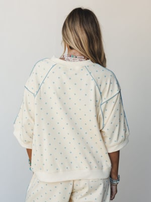On the Chase Polka Dot 2 Piece Bundle - Butter Yellow