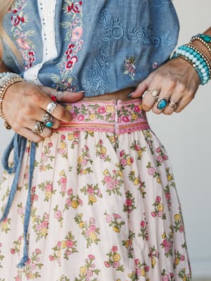 Flower Petals 2 Piece Bundle - Denim