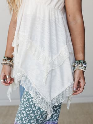 Lace Denim Reverie 2 Piece Bundle - Natural