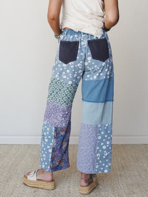 Lace Denim Reverie 2 Piece Bundle - Natural