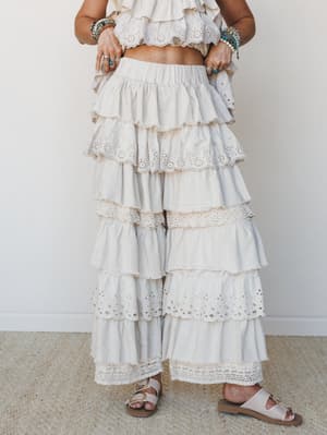 Ruffle Bloom 2 Piece Bundle - Taupe