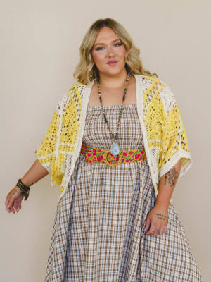 Sunny Days Cardigan - Yellow Multi OS / Yellow Multi