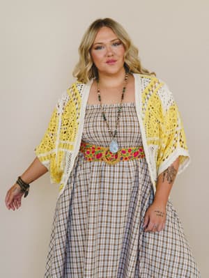 Sunny Days Cardigan - Yellow Multi OS / Yellow Multi