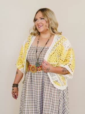 Sunny Days Cardigan - Yellow Multi OS / Yellow Multi