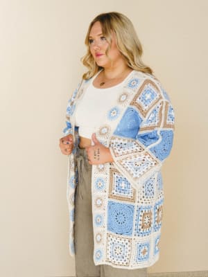 Holiday Journey Cardigan - Blue Multi OS / Blue Multi
