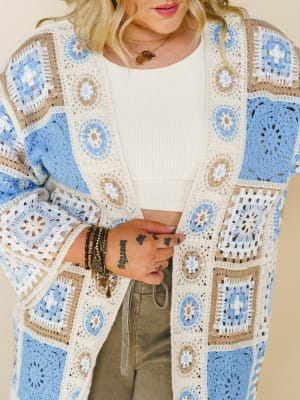 Holiday Journey Cardigan - Blue Multi OS / Blue Multi