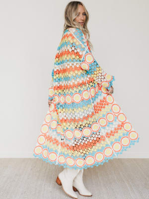 Dream Side Cardigan - Orange Multi OS / Orange Multi