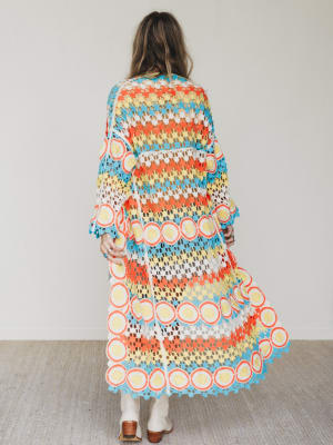 Dream Side Cardigan - Orange Multi OS / Orange Multi