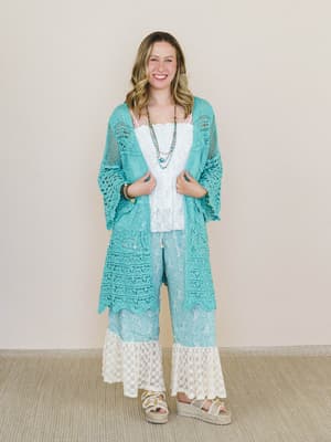 Crochet Duster Kimono: undefined
