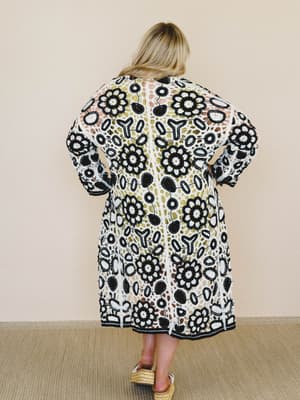 Floral Mood Duster - Black OS / Black