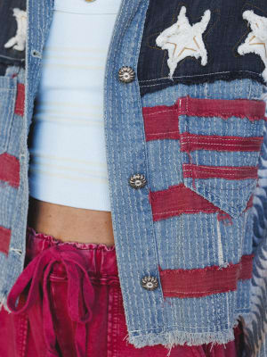 American Pride Jacket - Denim Multi L / Denim Multi