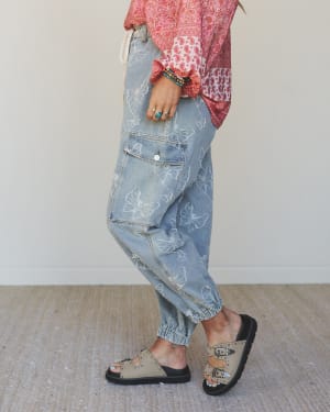 Butterfly Denim Pant - Denim L / Denim