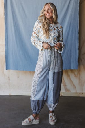 Earthbound Patchwork Pants: undefined