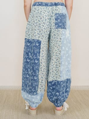 Sweet Harmony Pants - Blue Butterfly Multi L / Blue Butterfly Multi