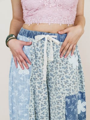 Sweet Harmony Pants - Blue Butterfly Multi L / Blue Butterfly Multi