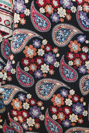 Groovy Effect Pants - Black Multi L / Black Multi