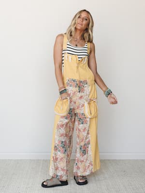 Soak up the Sun Overalls - Dandelion L / Dandelion