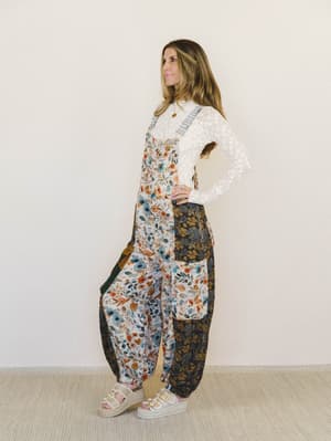 Life in Bloom Overalls - Natural Multi S / Natural Multi