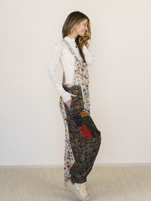 Life in Bloom Overalls - Natural Multi S / Natural Multi