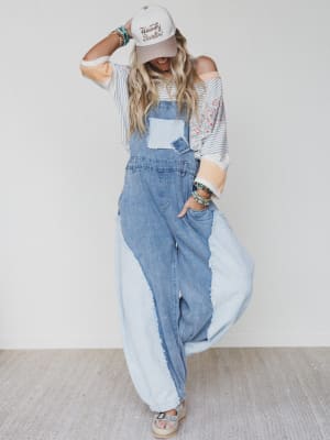 State of Mind Overalls - Denim L / Denim