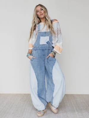 State of Mind Overalls - Denim L / Denim
