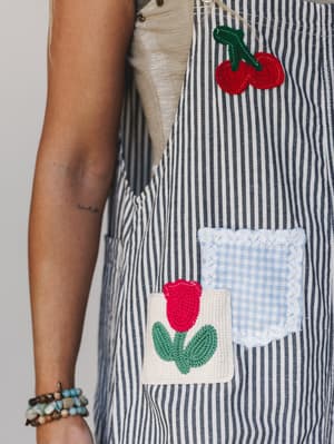 A Bit of Whimsy Jumpsuit - Black Stripe S / Black Stripe