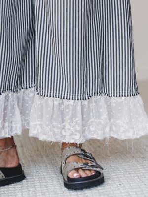 A Bit of Whimsy Jumpsuit - Black Stripe S / Black Stripe