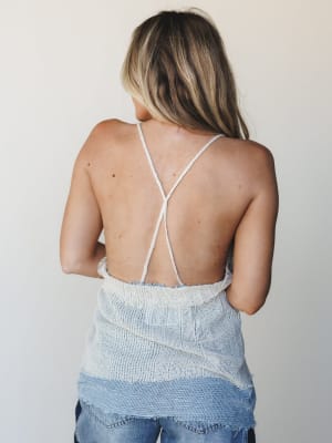 Aster Open Blouse - Powder Blue L / Powder Blue