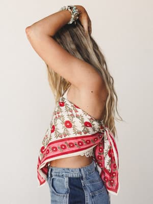 Sun Chaser Bandana - Cream Multi OS / Cream Multi
