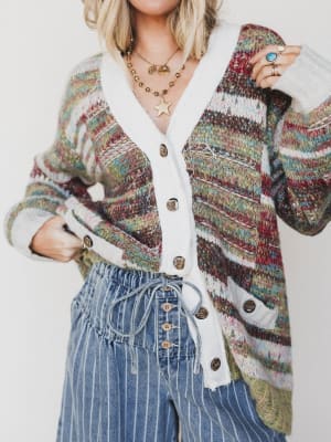 Warm Wishes Cardigan - Olive L / Olive