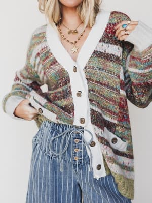 Warm Wishes Cardigan - Olive L / Olive