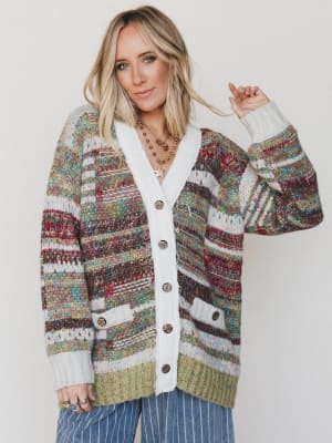 Warm Wishes Cardigan - Olive L / Olive