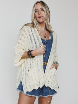 Island Escape Cardigan - Pineapple L / Pineapple