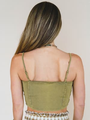 Every Moment Bralette - Dusty Olive L / Dusty Olive