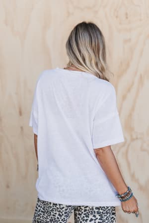 tash-v-neck-tee-off-white/White