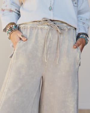 Hit the Mark Pants  - Gray L / Gray