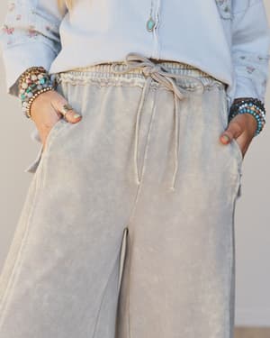 Hit the Mark Pants - Gray L / Gray