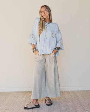 Hit the Mark Pants - Gray L / Gray