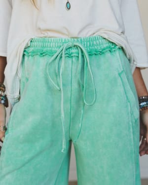 Hit the Mark Pants  - Sage Green L / Sage Green