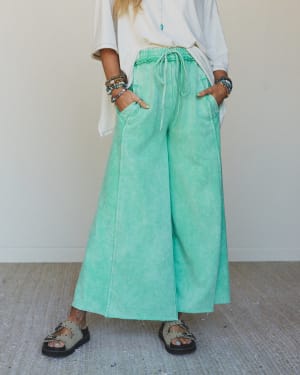 Hit the Mark Pants  - Sage Green L / Sage Green